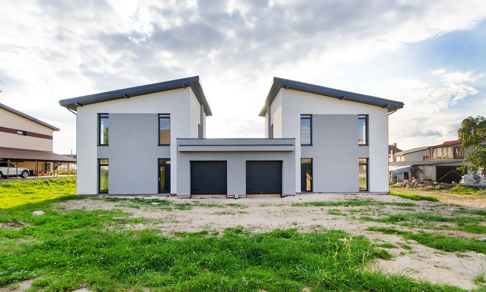Maisons modernes dans un quartier résidentiel du Pays d'Aix